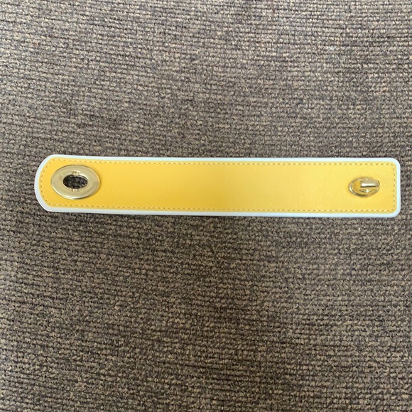 Coach yellow leather bracelet